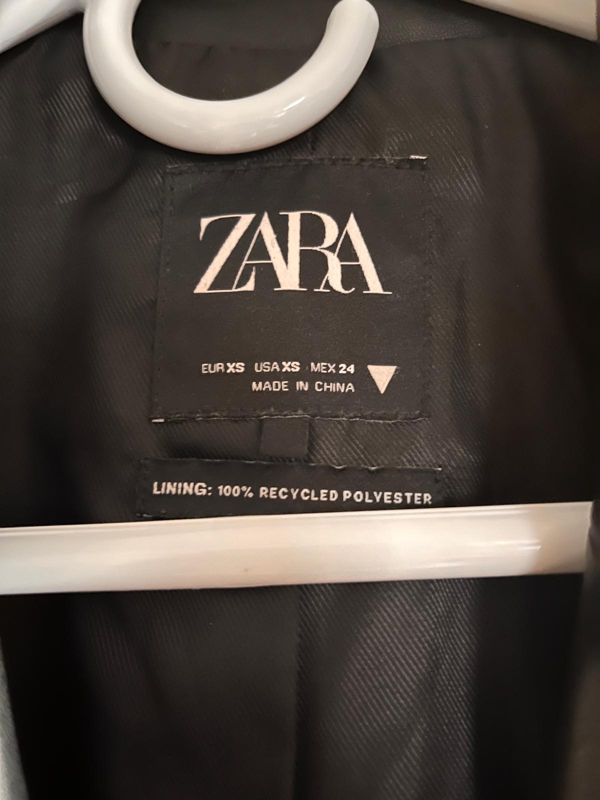 Black Leather Zara Blazer