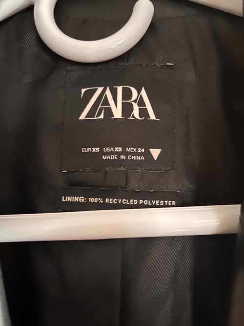 Black Leather Zara Blazer