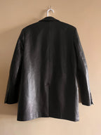 Black Leather Zara Blazer